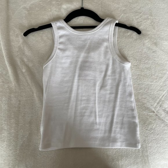 Brandy Melville White Tank top devil Beyonca crop - Picture 5 of 5